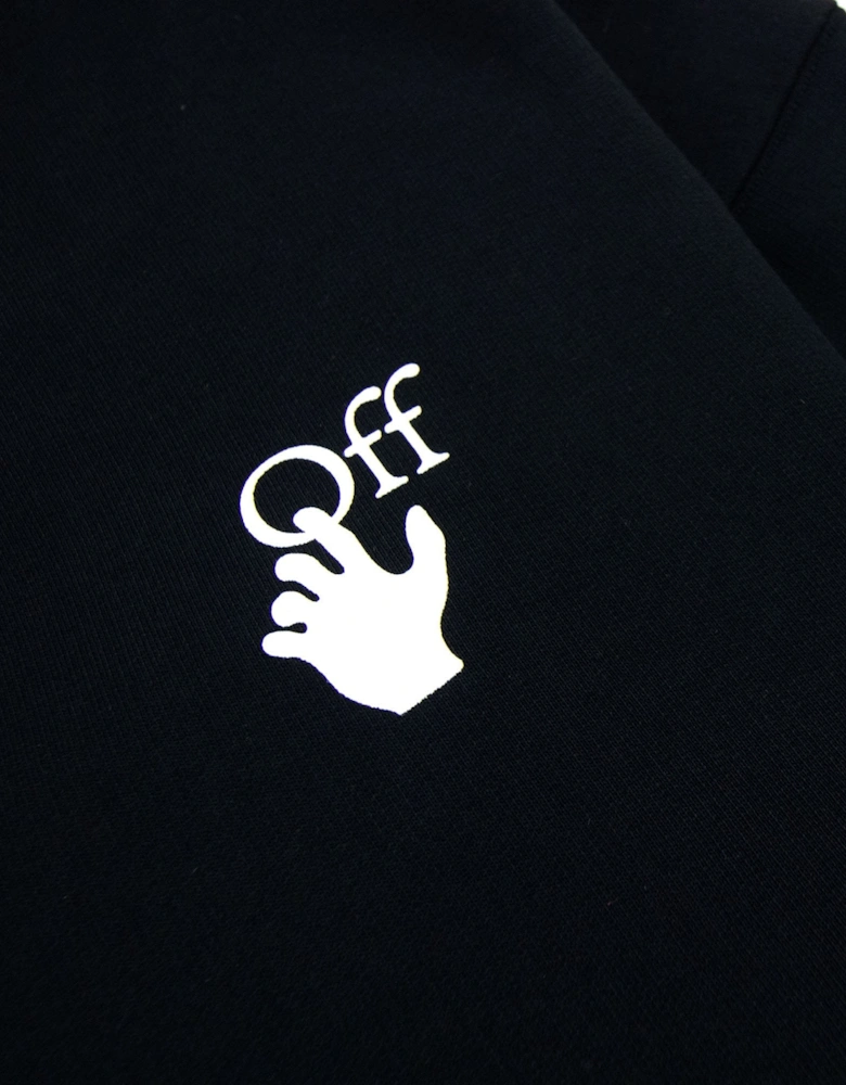 Off White Cut Here Arrow Skate Sweatshirt Black/white