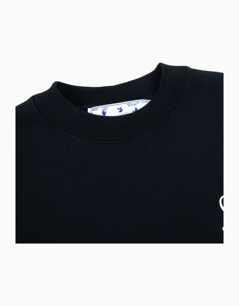 Off White Cut Here Arrow Skate Sweatshirt Black/white