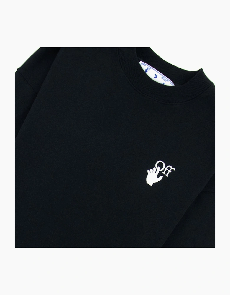 Off White Cut Here Arrow Skate Sweatshirt Black/white