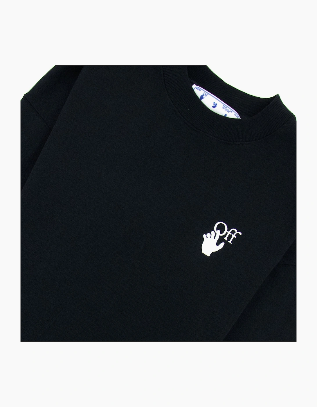 Off White Cut Here Arrow Skate Sweatshirt Black/white