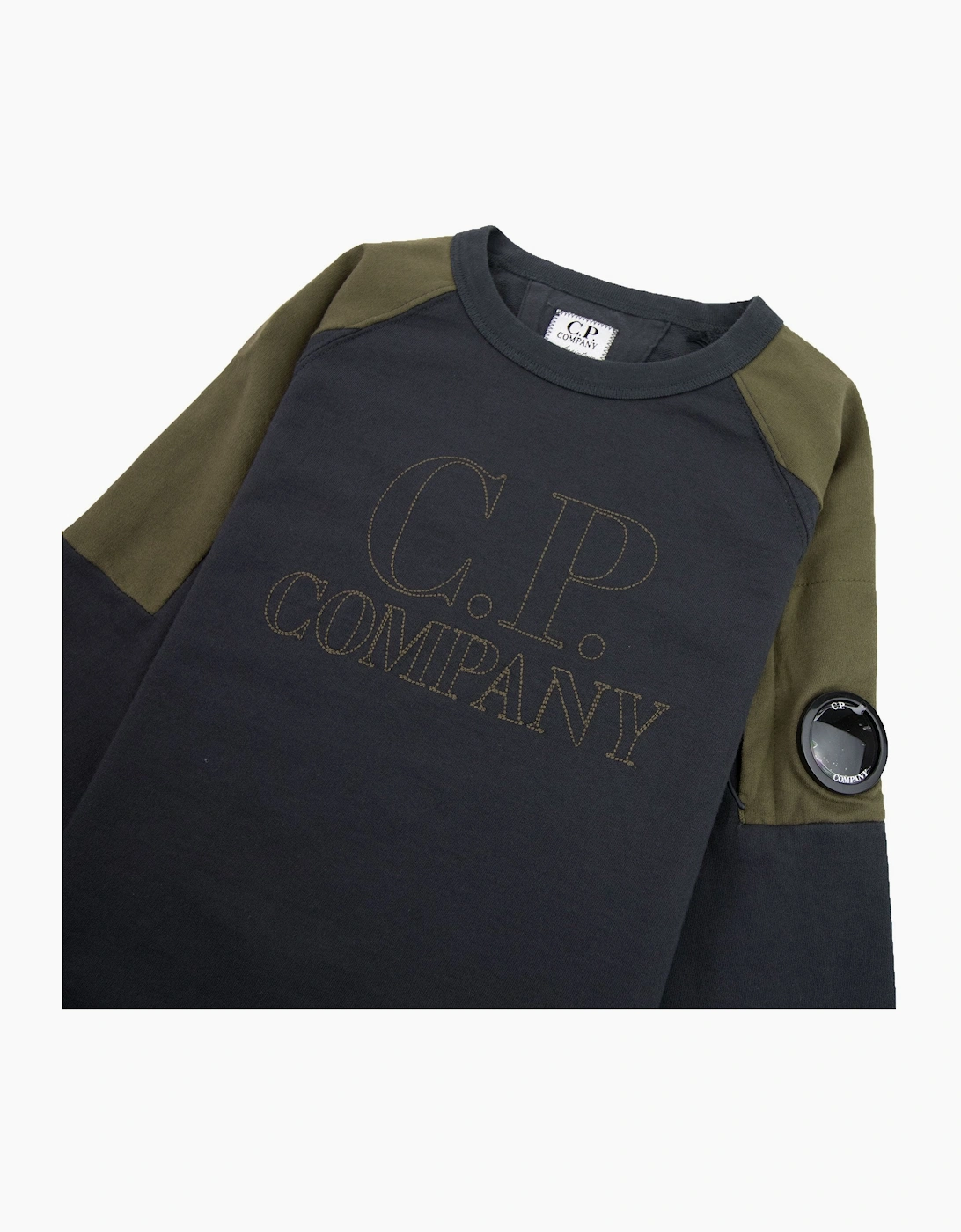 CP Company Undersixteen Embroidered Lens Sweatshirt Charcoal 985