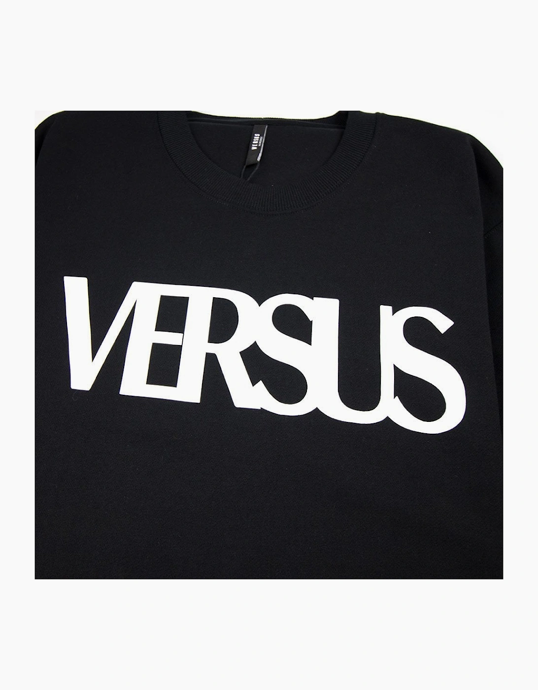 Versace Versus Large Versus Logo Sweatshirt Black