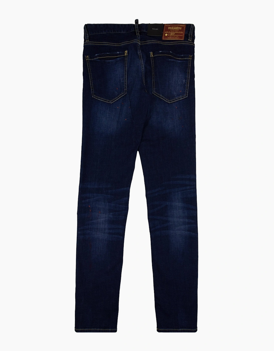 Dsquared2 Dsq2 Red Paint Slim Jean Denim 470