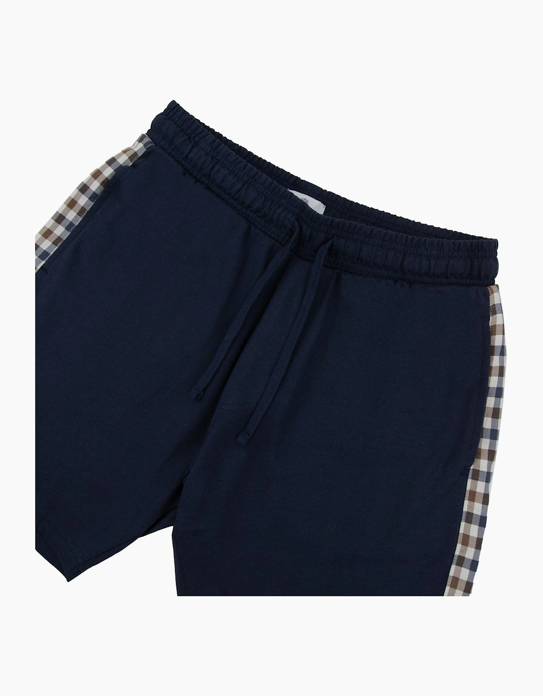 Aquascutum Club Check Shorts Navy