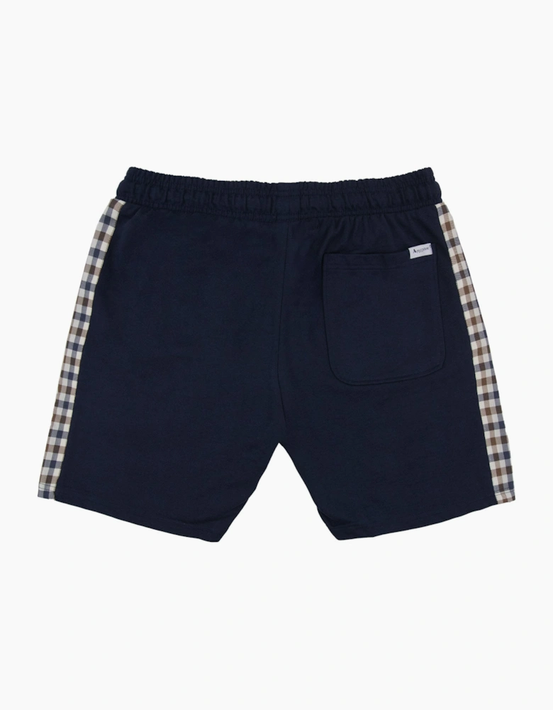 Aquascutum Club Check Shorts Navy