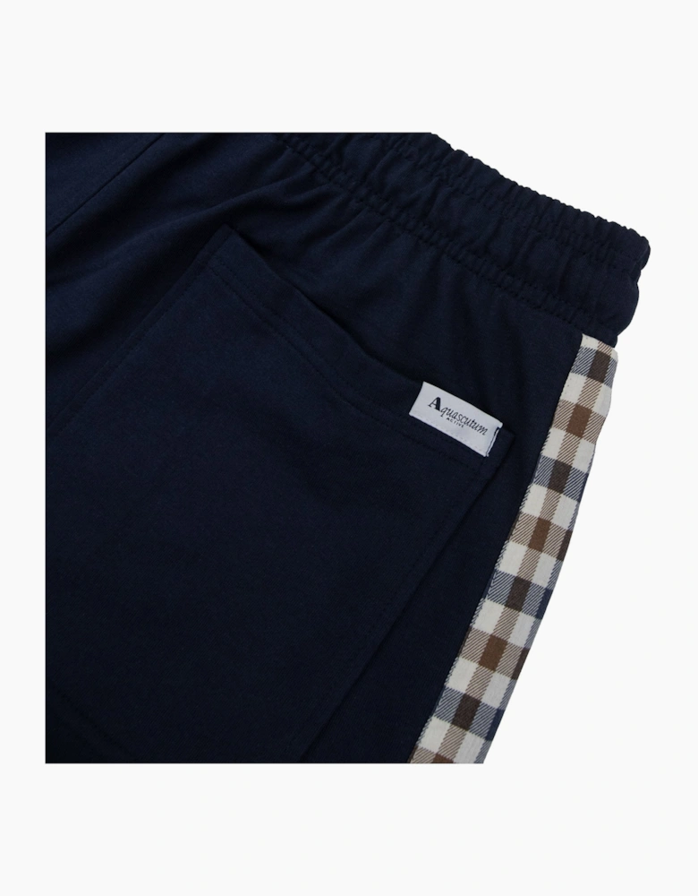 Aquascutum Club Check Shorts Navy