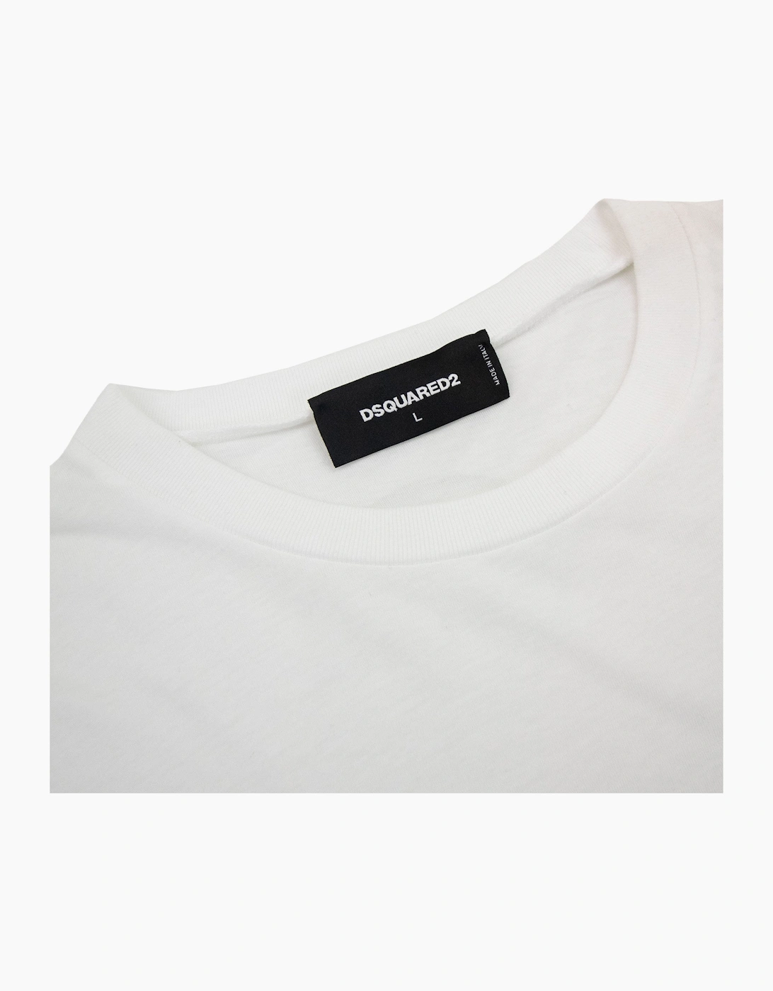 Dsquared2 Pocket Ds2 Logo T Shirt White 100