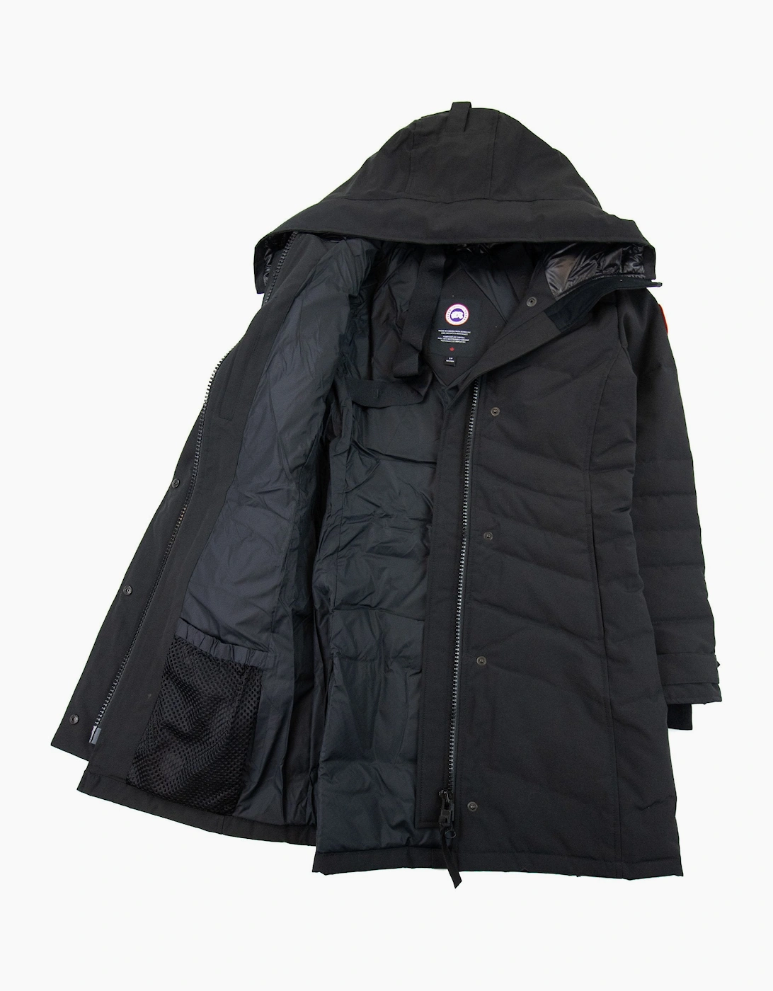 Canada Goose Lorette Parka With Hood Trim Black
