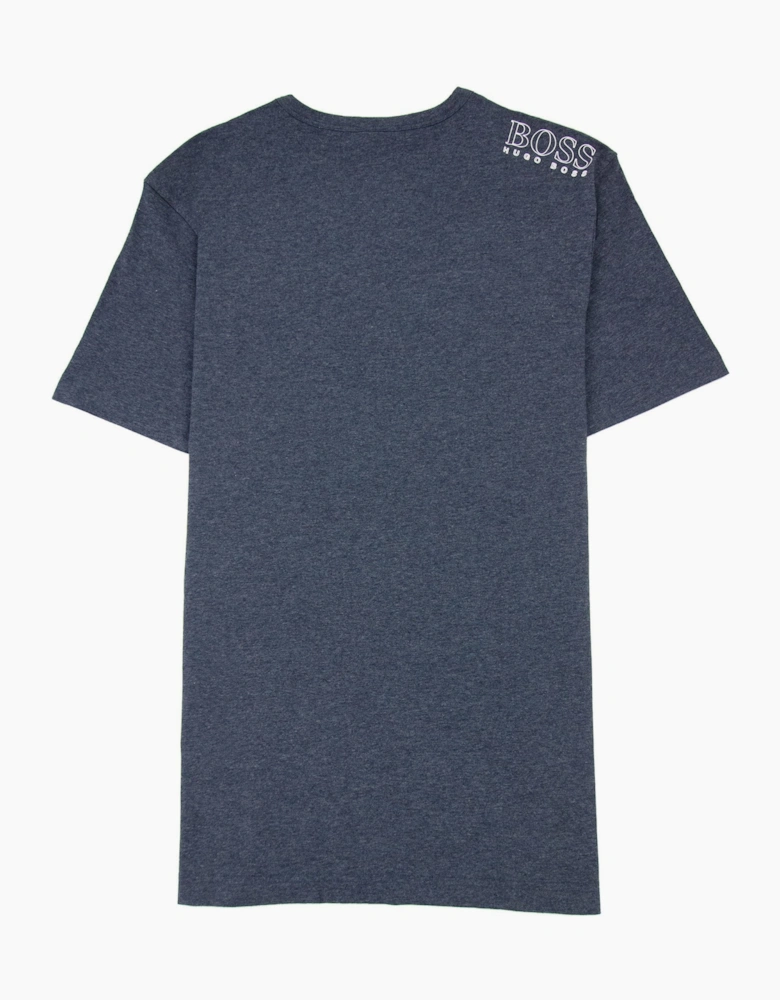 Hugo Boss Regular-fit T-shirt With Contrast Logo Dark Blue 415