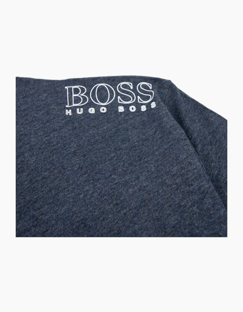 Hugo Boss Regular-fit T-shirt With Contrast Logo Dark Blue 415