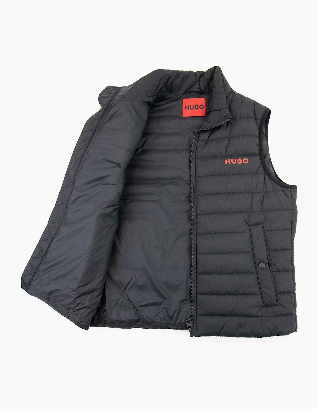 Hugo Bentino2221 Padded Gilet Black 001