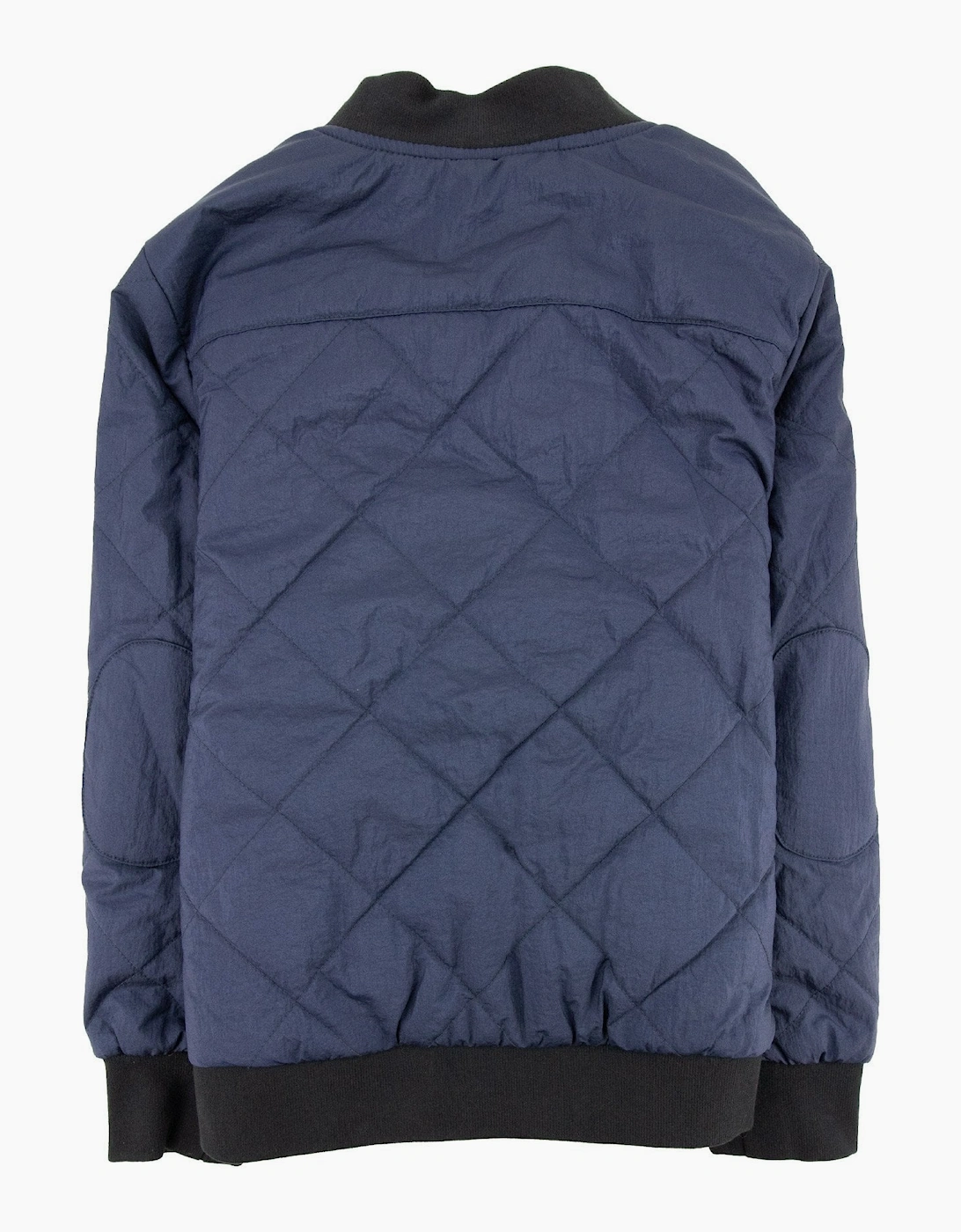 EA7 Junior Logo Shield Bomber Jacket Blue