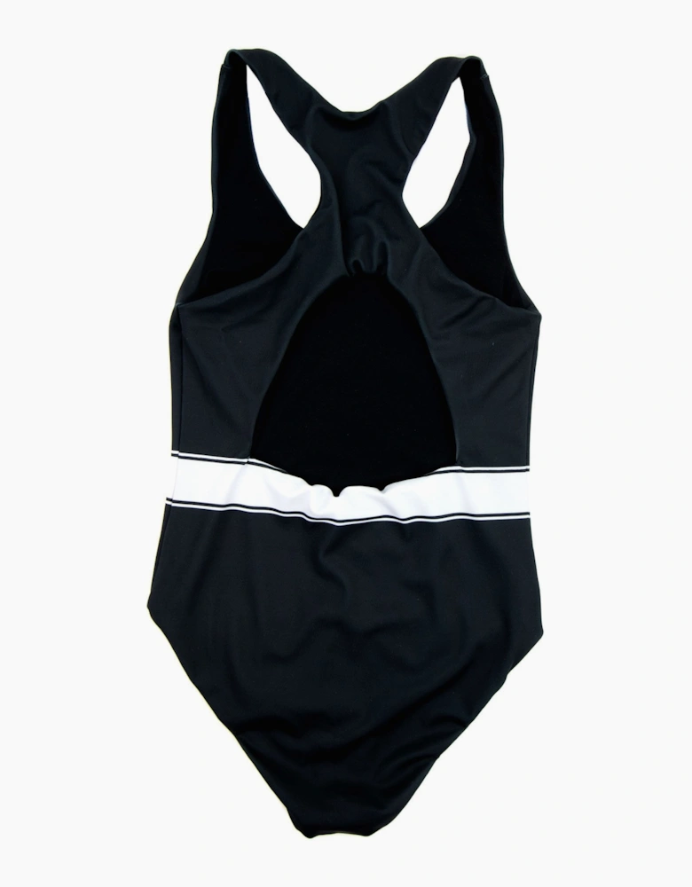 Moncler Junior Logo Bagno Girl Swim Costume Black