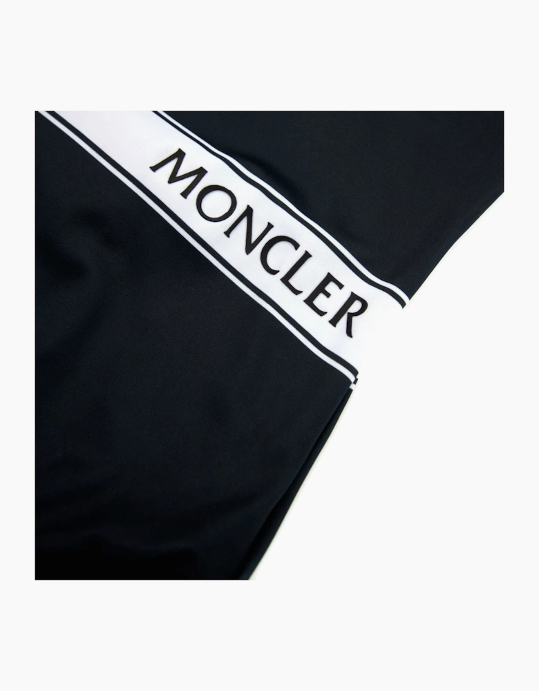 Moncler Junior Logo Bagno Girl Swim Costume Black