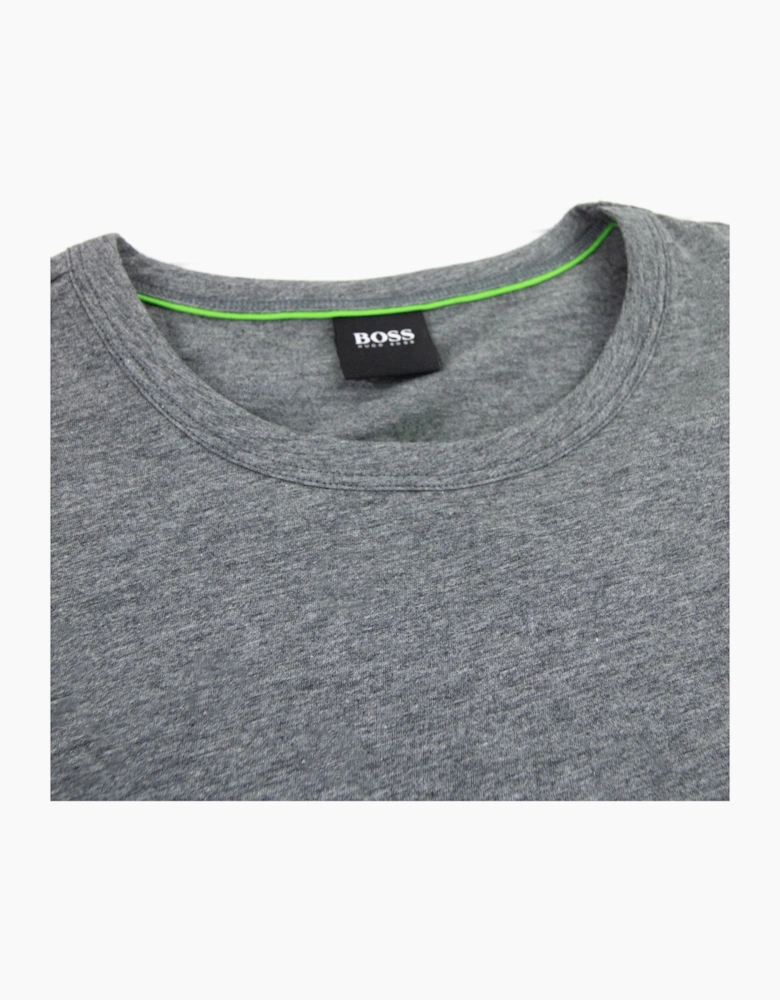 Hugo Boss Regular-fit T-shirt With Contrast Logo Grey 037
