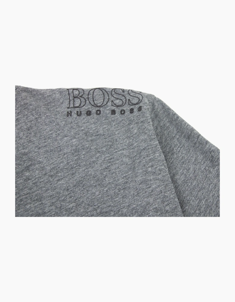Hugo Boss Regular-fit T-shirt With Contrast Logo Grey 037