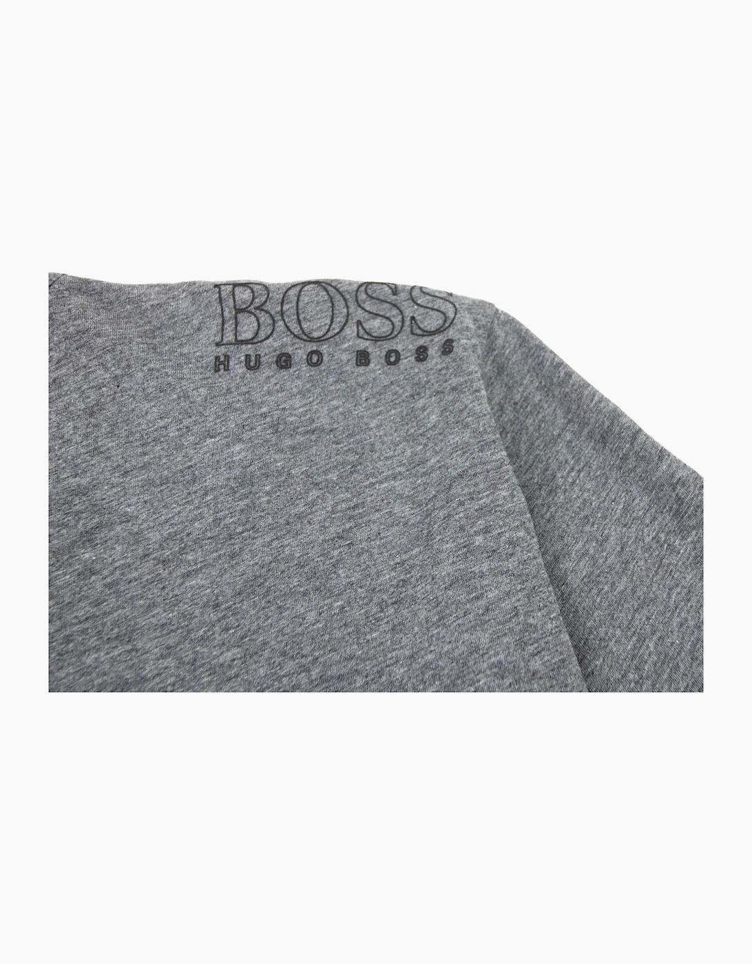 Hugo Boss Regular-fit T-shirt With Contrast Logo Grey 037