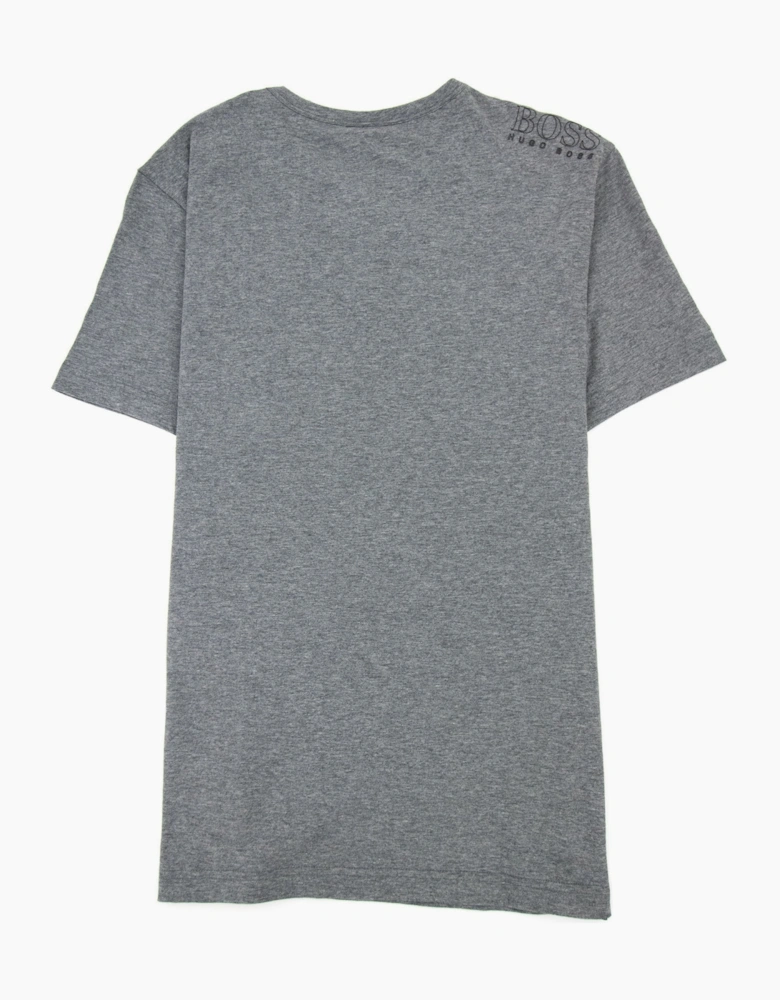 Hugo Boss Regular-fit T-shirt With Contrast Logo Grey 037