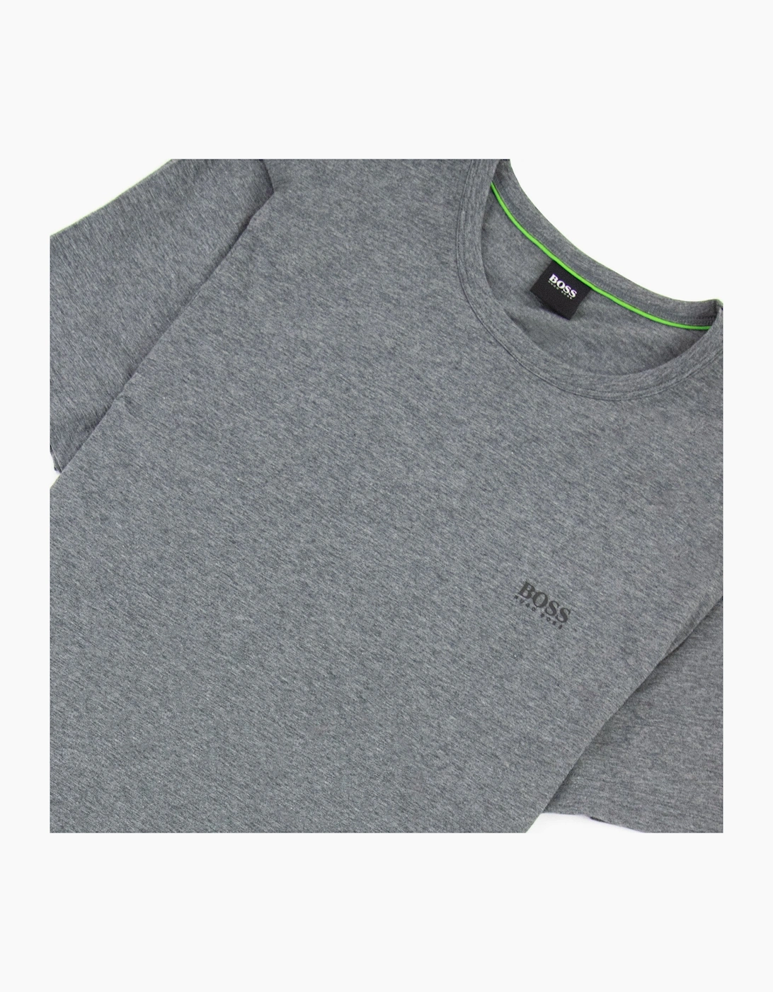 Hugo Boss Regular-fit T-shirt With Contrast Logo Grey 037