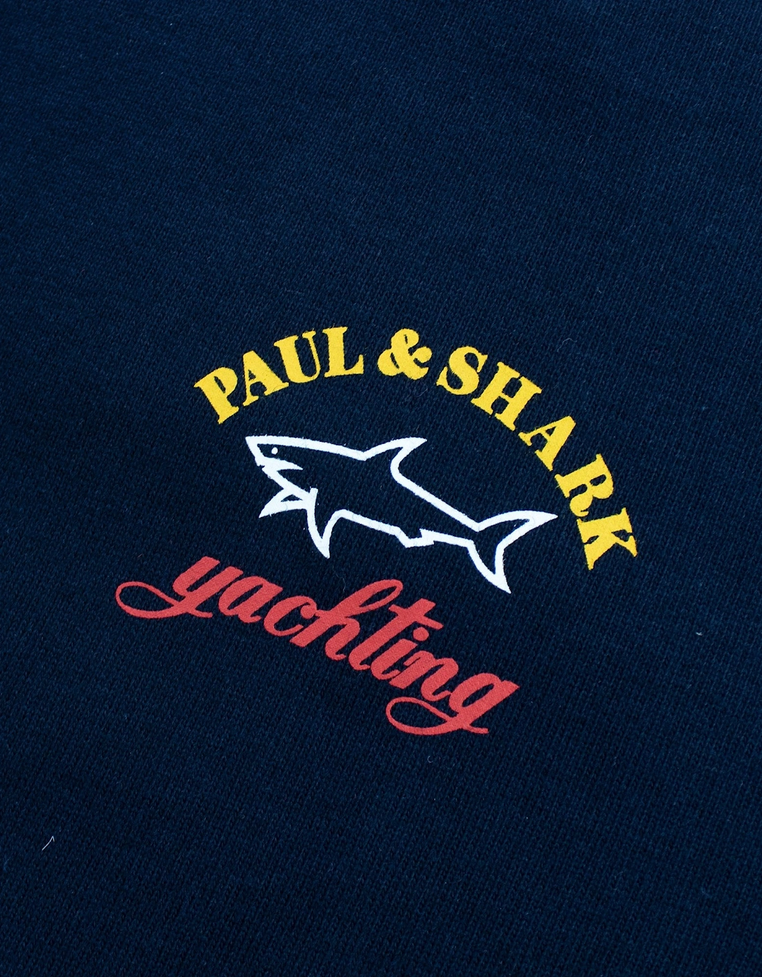 Paul And Shark Central Logo Crew Sweatshirt Navy