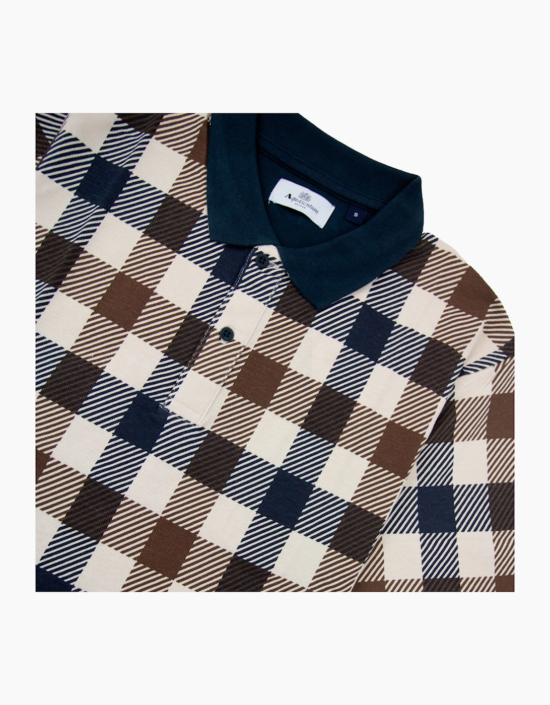 Aquascutum Macro Iconic Polo Navy 11