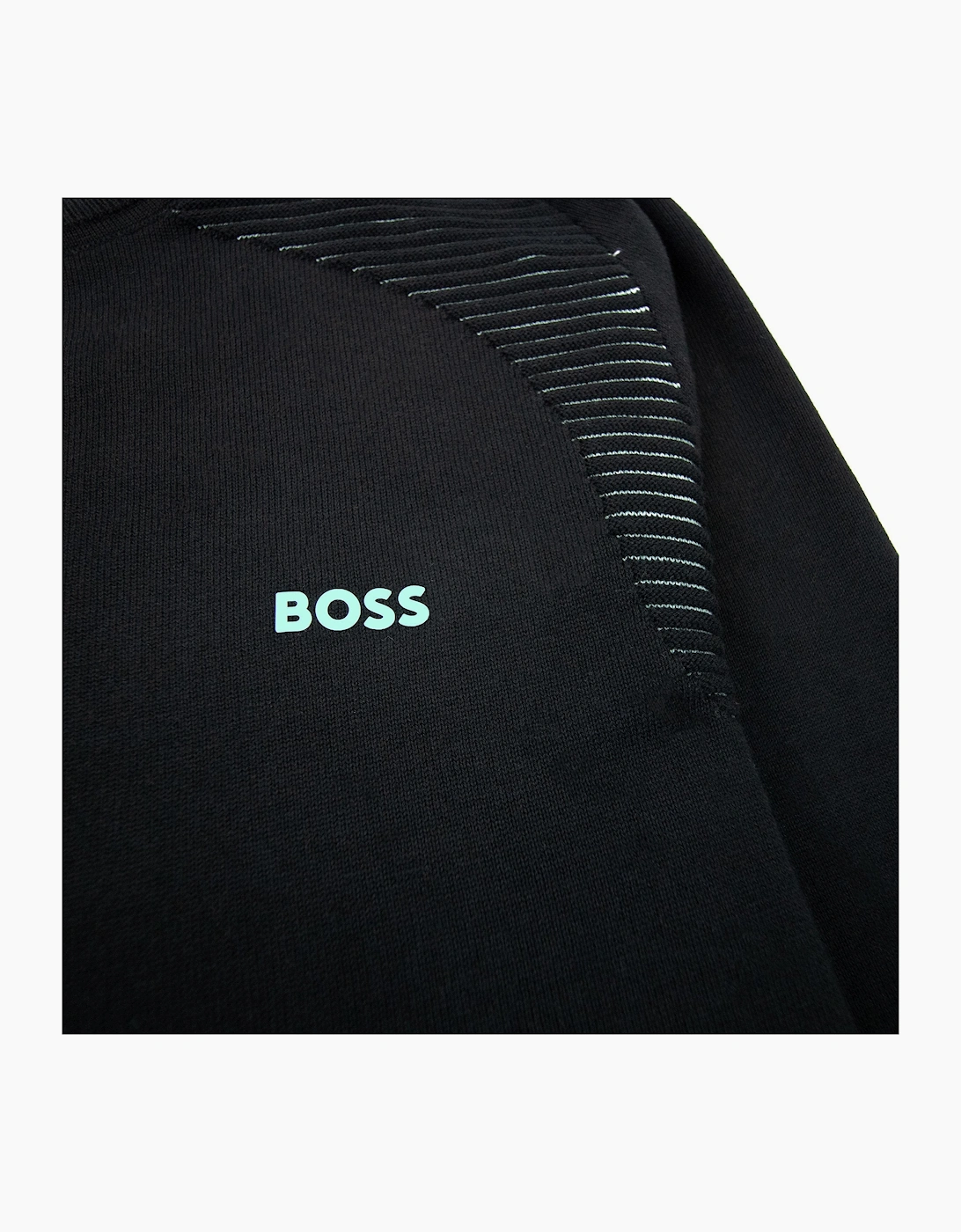 Hugo Boss Ramal Two Tone Stripes Sweater Black 001