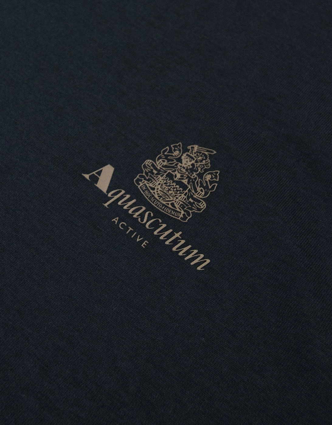Aquascutum Club Check Shoulder T-shirt Black