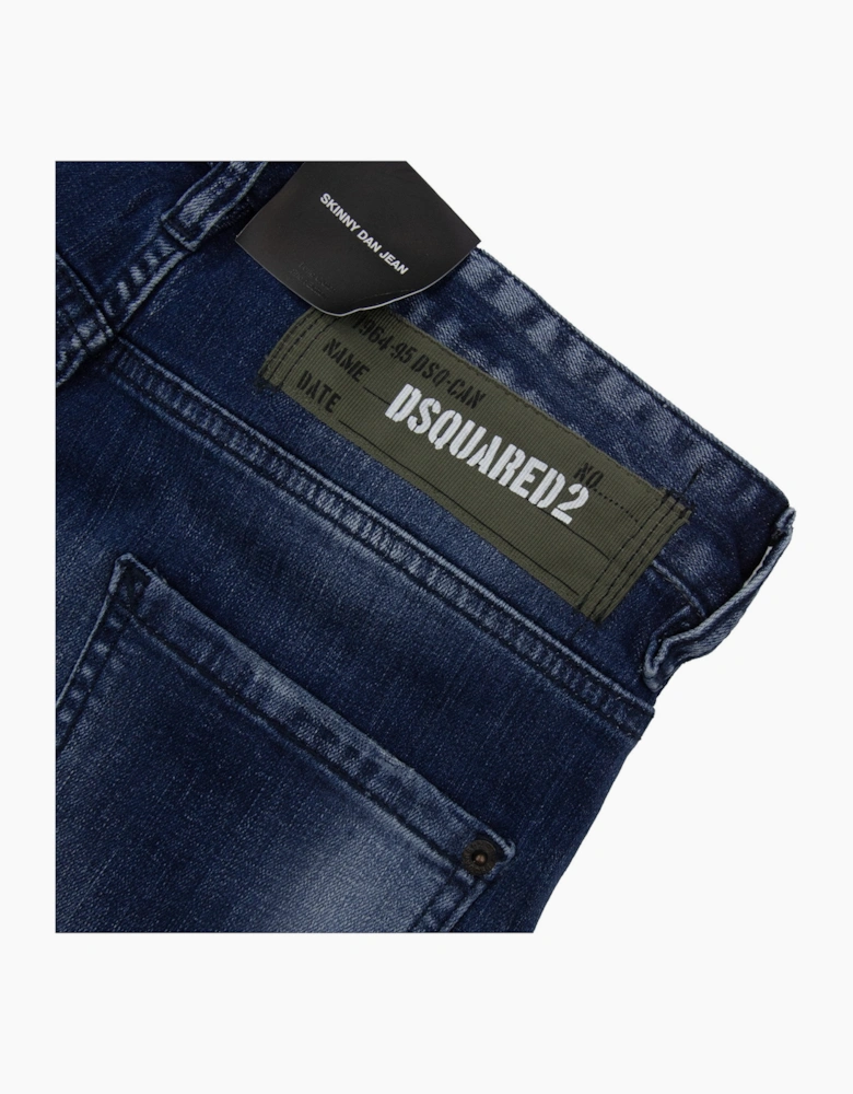 Dsquared2 Green Patch Skinny Dan Jean Denim 470