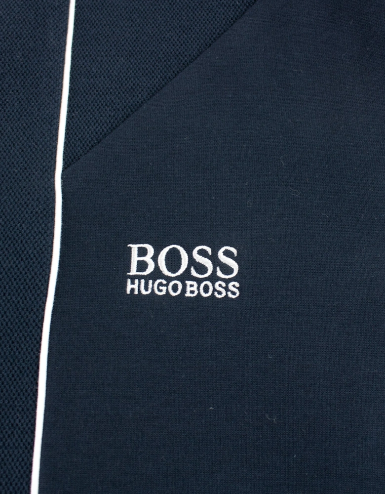 Hugo Boss Regular-fit Sweatshirt With Embroidered Logo Dark Blue