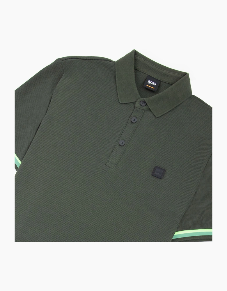 Hugo Boss Printcat Rubber Logo S/s Polo Khaki