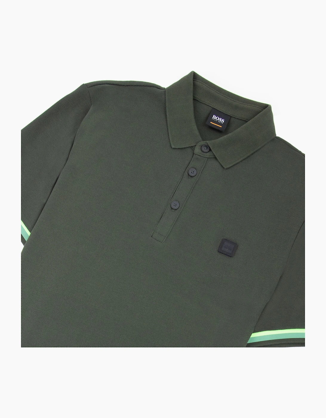 Hugo Boss Printcat Rubber Logo S/s Polo Khaki