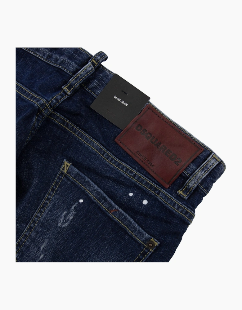 Dsquared2 Multi Paint Slim Jean Denim 470