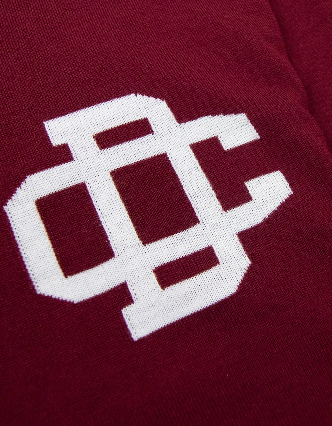 Dsquared2 Monogram Logo Knitted Sweater Burgundy