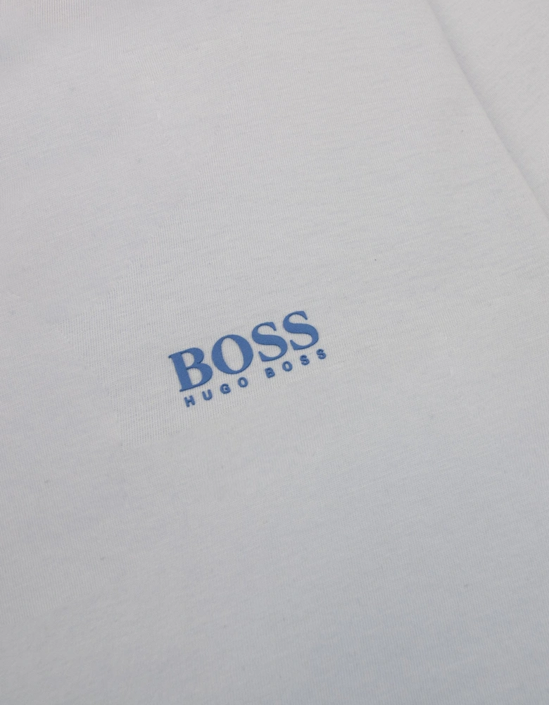 Hugo Boss Regular-fit T-shirt With Contrast Logo Sky Blue