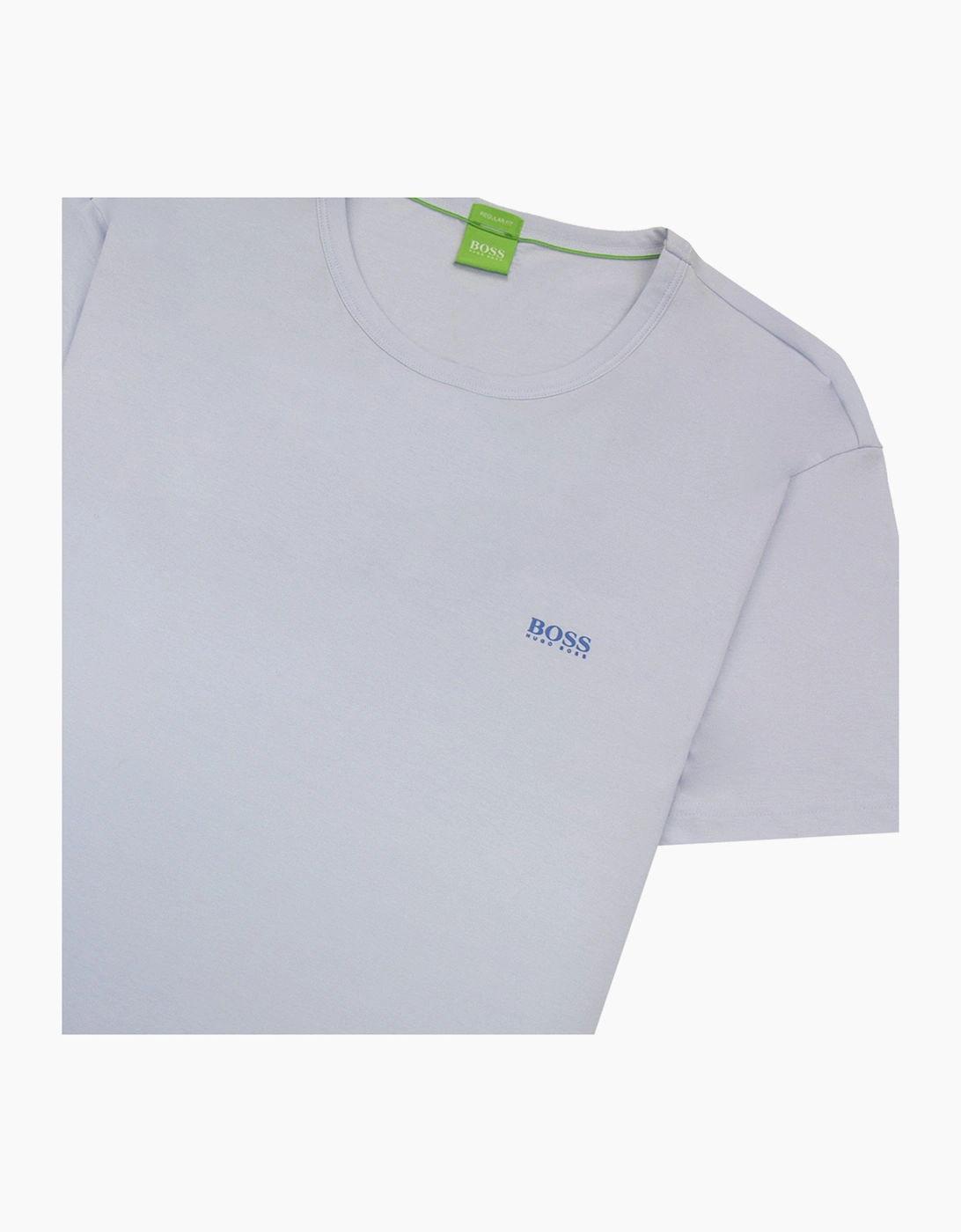Hugo Boss Regular-fit T-shirt With Contrast Logo Sky Blue
