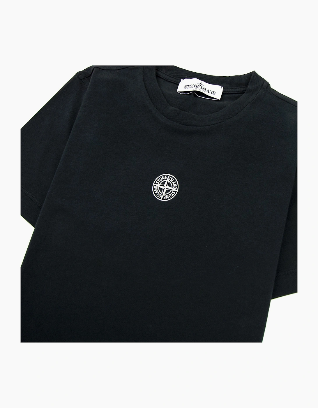 Stone Island Junior Digital Landscape T-shirt Black V0029