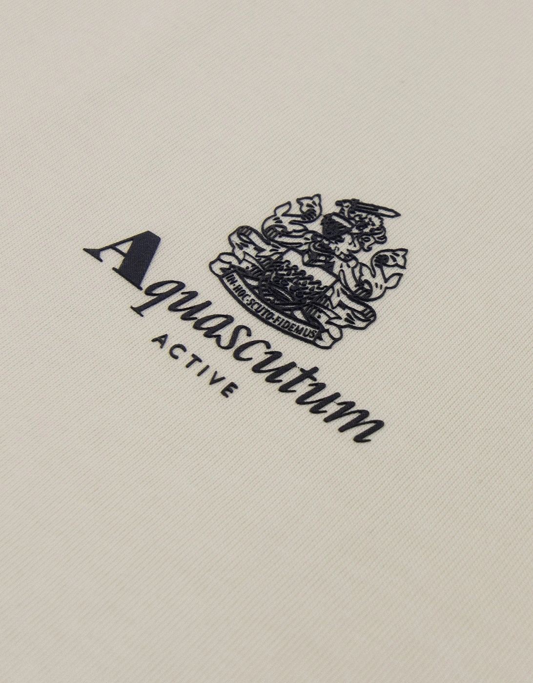 Aquascutum Club Check Shoulder T-shirt Old White