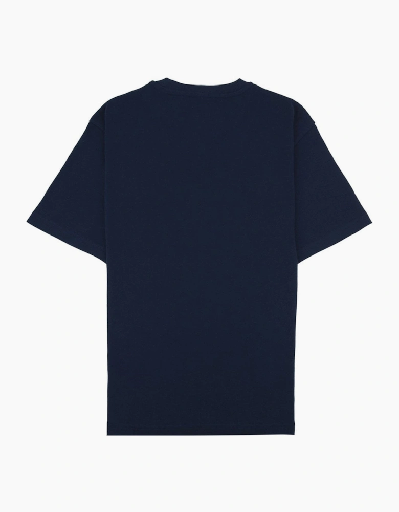 Aquascutum Club Check Shoulder T-shirt Navy
