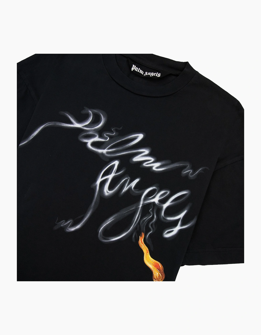 Palm Angels Foggy Pa T Shirt Black/white