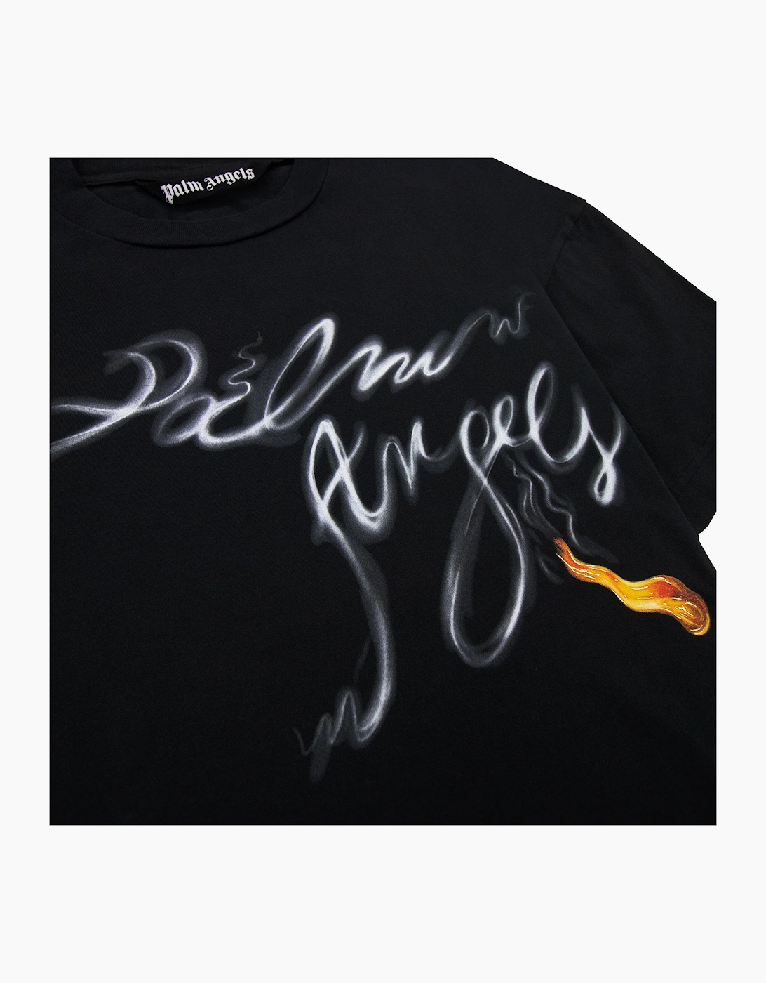 Palm Angels Foggy Pa T Shirt Black/white