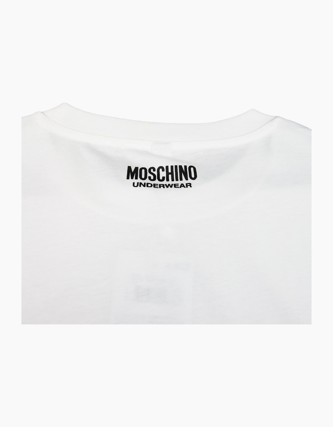 Moschino Underwear Tape Logo T-shirt White 001