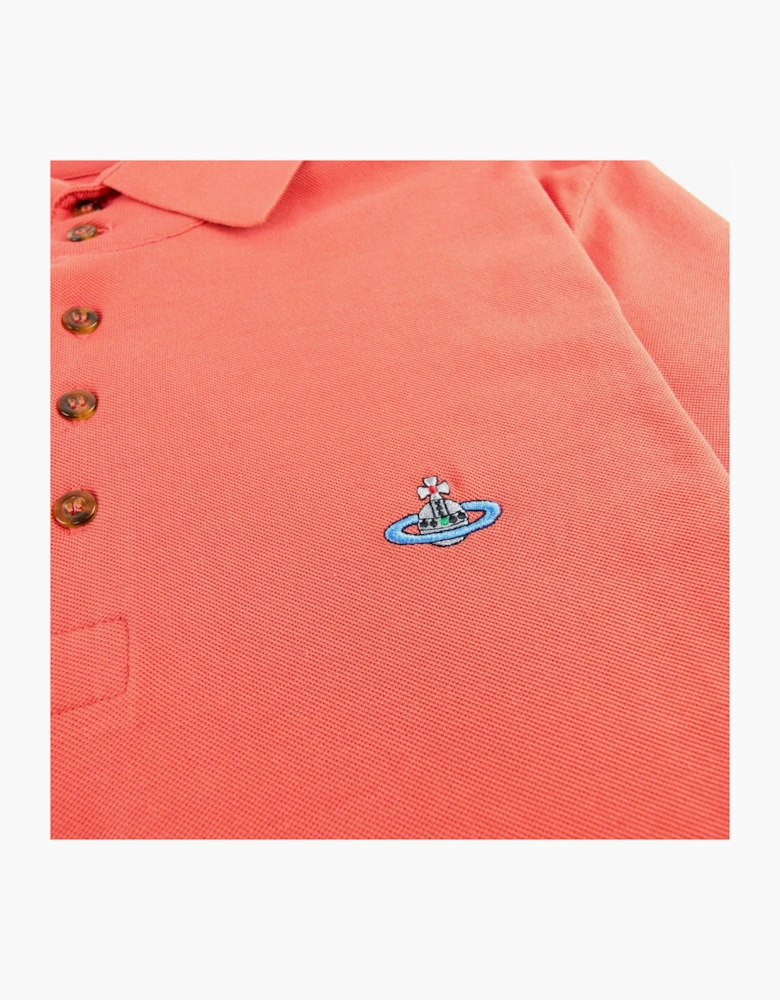 Vivienne Westwood Orb Logo S/s Polo Shirt Red