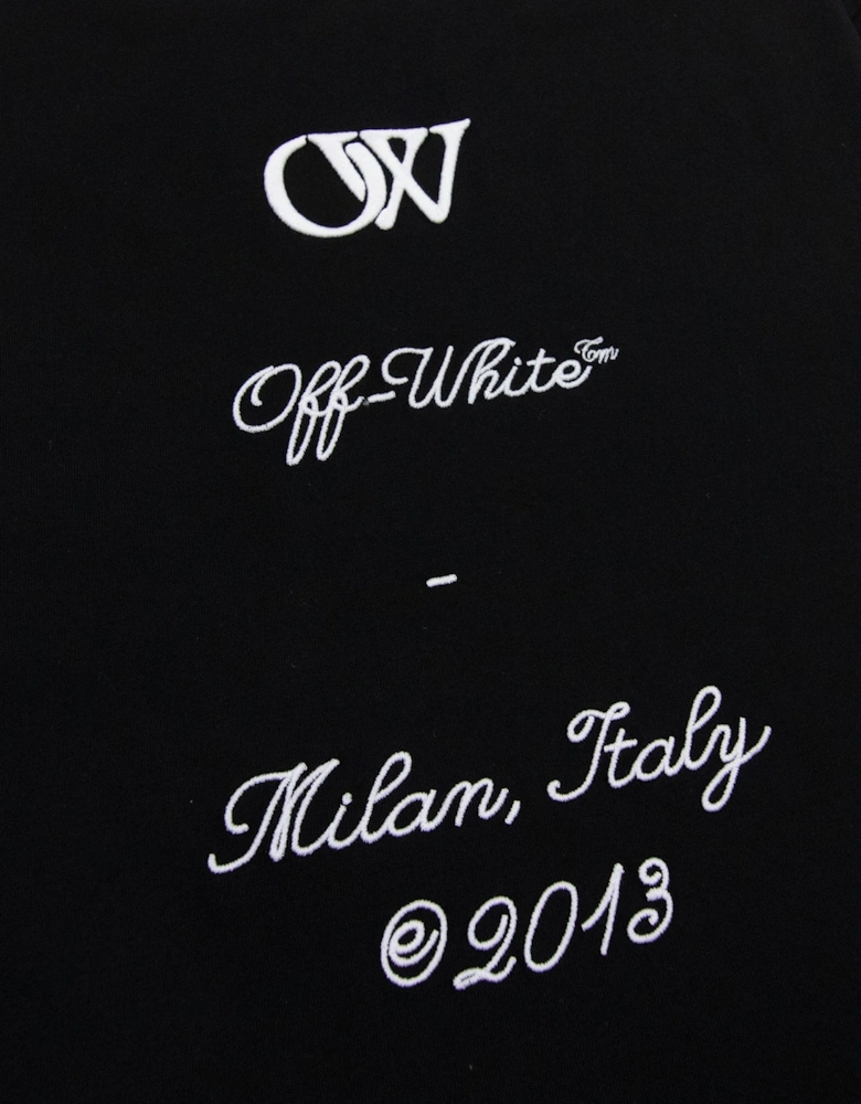 Off White 23 Logo Slim S/s T Shirt Black/white