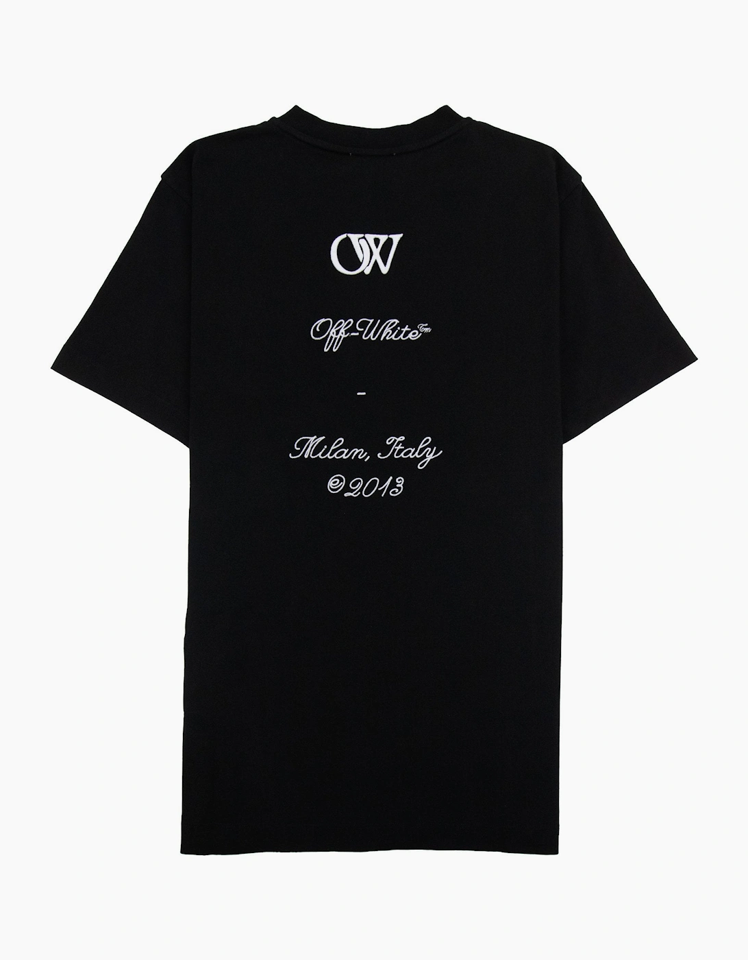 Off White 23 Logo Slim S/s T Shirt Black/white