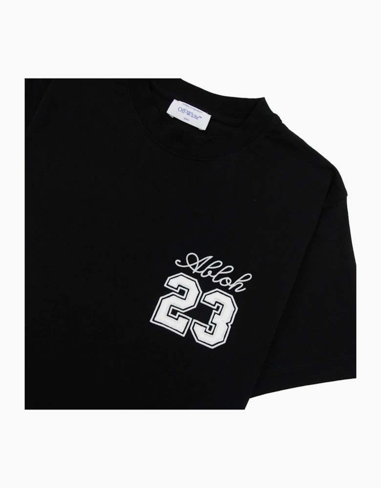 Off White 23 Logo Slim S/s T Shirt Black/white