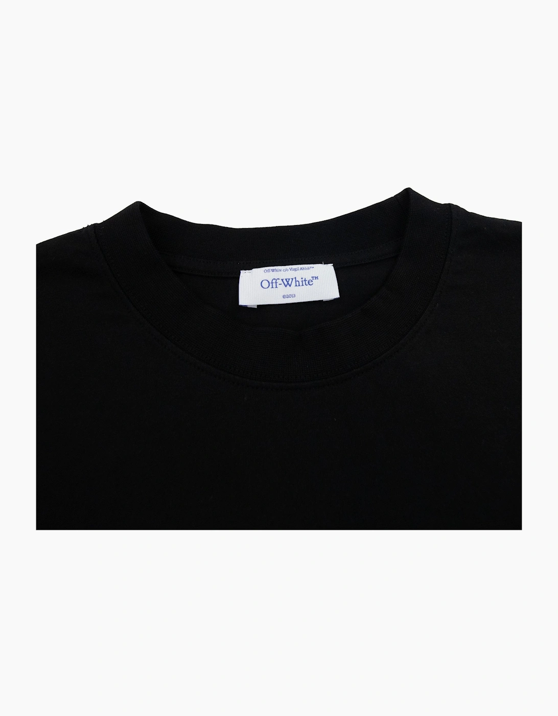 Off White 23 Logo Slim S/s T Shirt Black/white