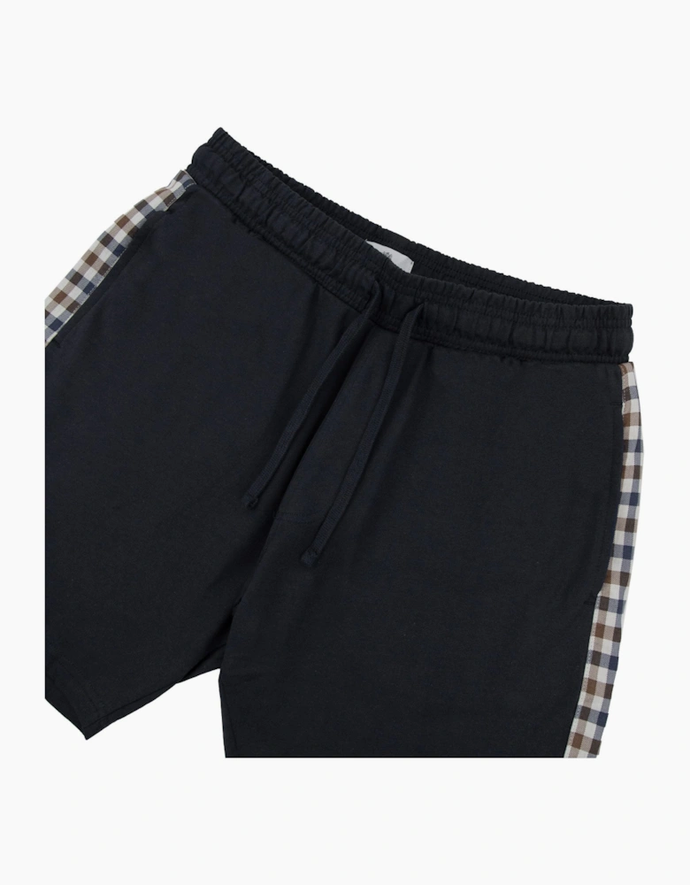 Aquascutum Club Check Shorts Black