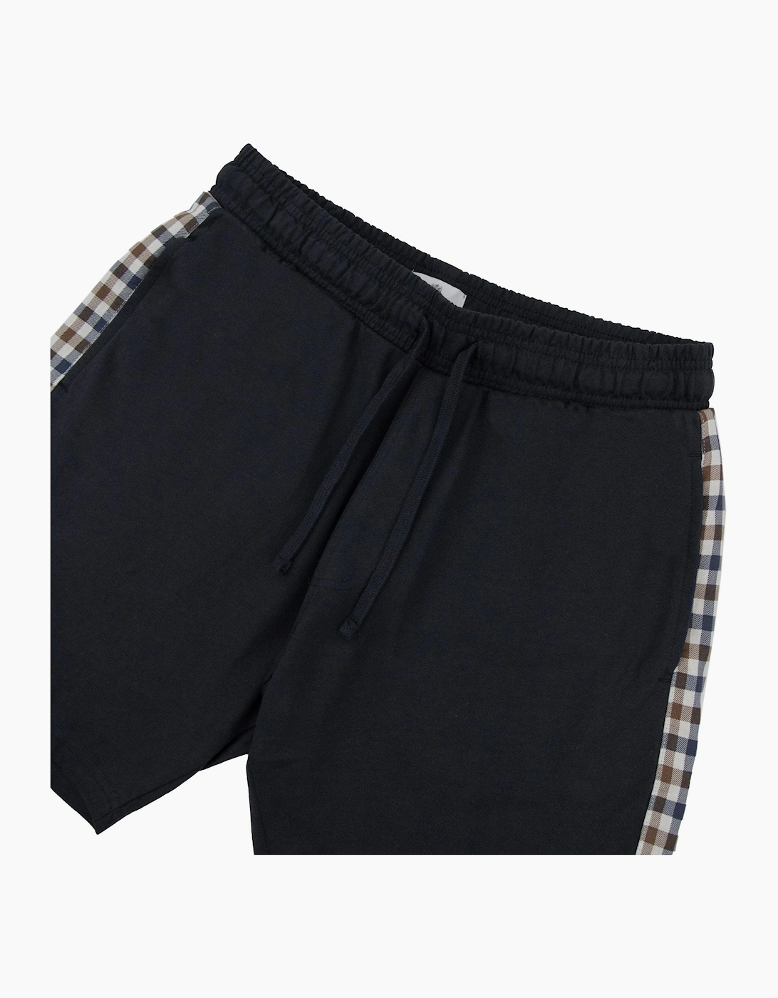 Aquascutum Club Check Shorts Black