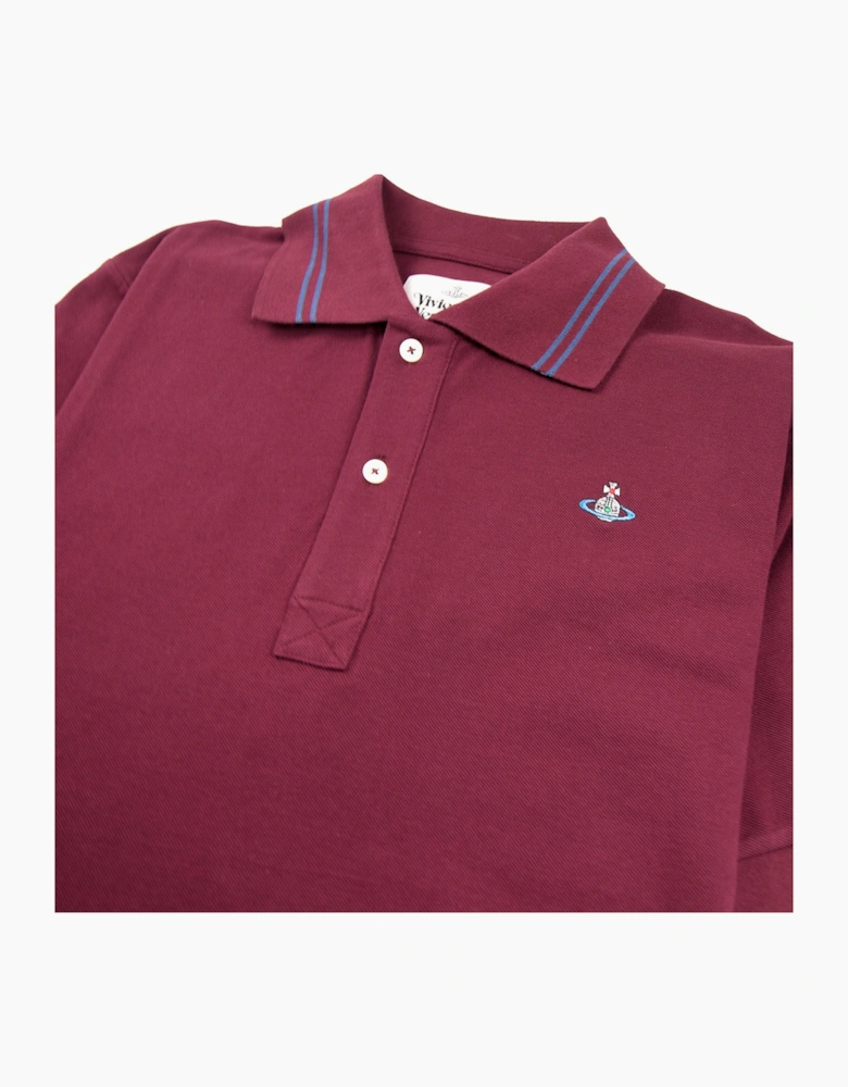 Vivienne Westwood Orb Logo Twin Tipped Polo Shirt Purple
