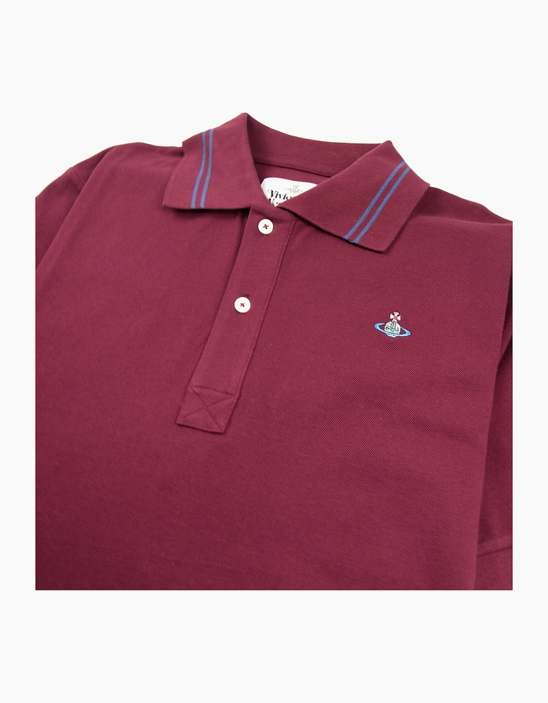 Vivienne Westwood Orb Logo Twin Tipped Polo Shirt Purple